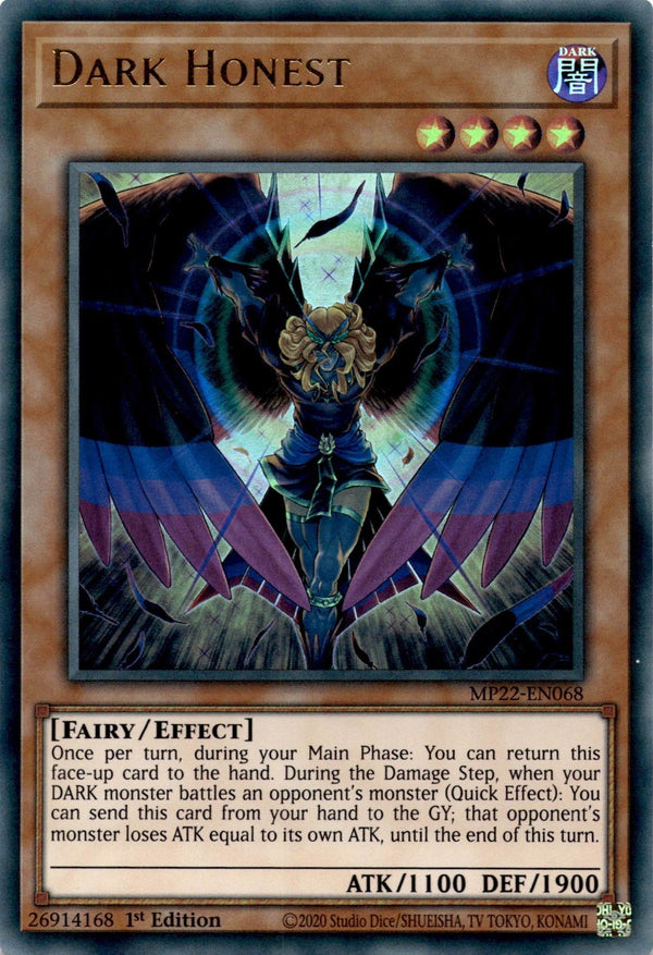 Yugioh Dark Honest MP22-EN068 Ultra Rare 1st Edition NM