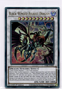Yugioh Black-Winged Assault Dragon DABL-EN042 Ultra Rare 1st Edition DAMAGED