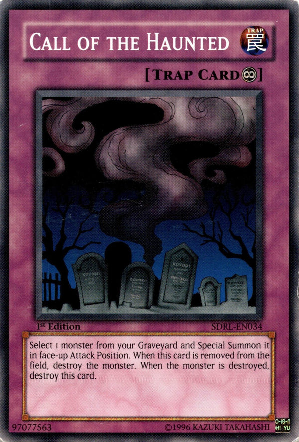 Yugioh Call of The Haunted SDRL SDRL-EN034 Common 1st Edition DAMAGED