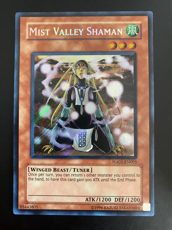 Yugioh Mist Valley Shaman HA01-EN005 Secret Rare Unlimited Edition NM/MINT