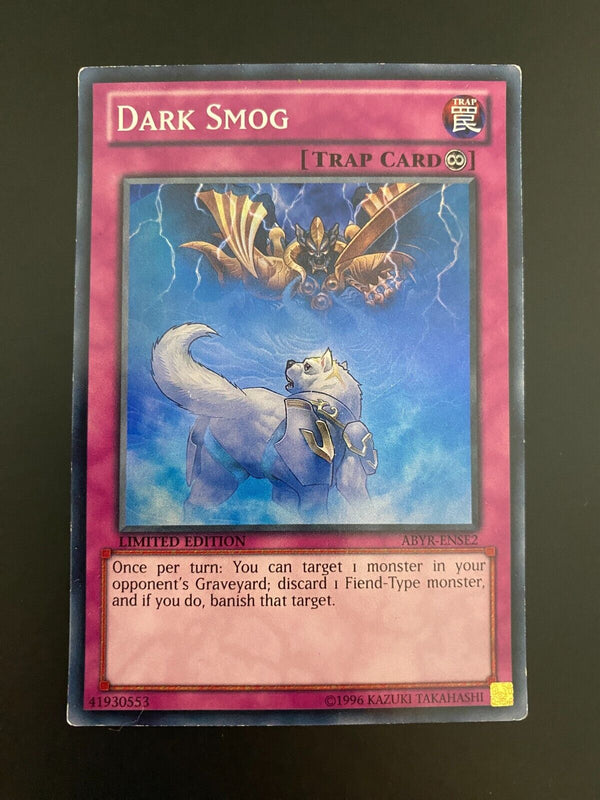 Yugioh Dark Smog ABYR-ENSE2 Super Rare 1st Edition MP/LP