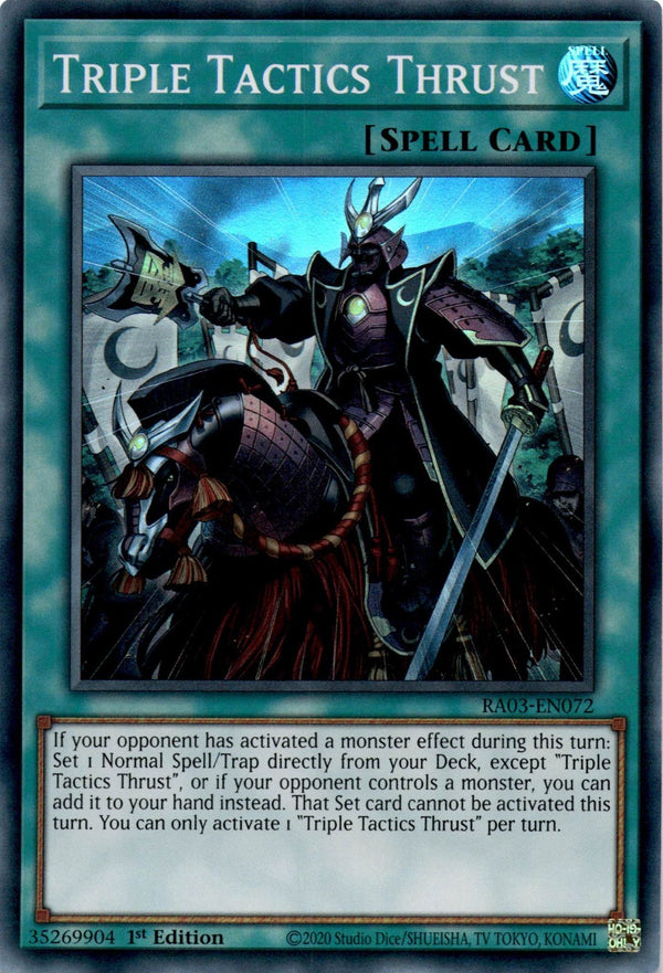 Yugioh Triple Tactics Thrust RA03-EN072 Super Rare 1st Edition NM