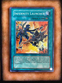 Yugioh Infernity Launcher TSHD-EN048 S Rare Unlimited NM (Misprint Light Crimp)