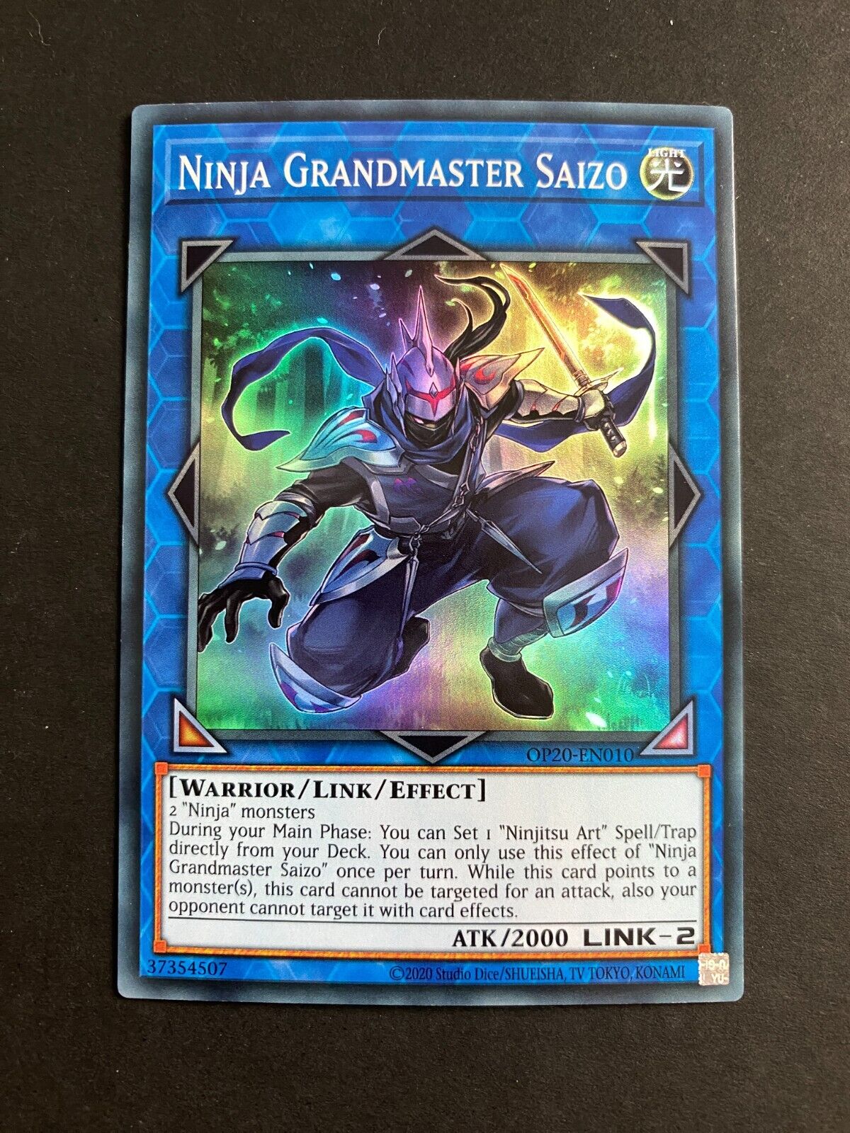 Yugioh Ninja Grandmaster Saizo OP20-EN010 Super Rare Unlimited Edition NM