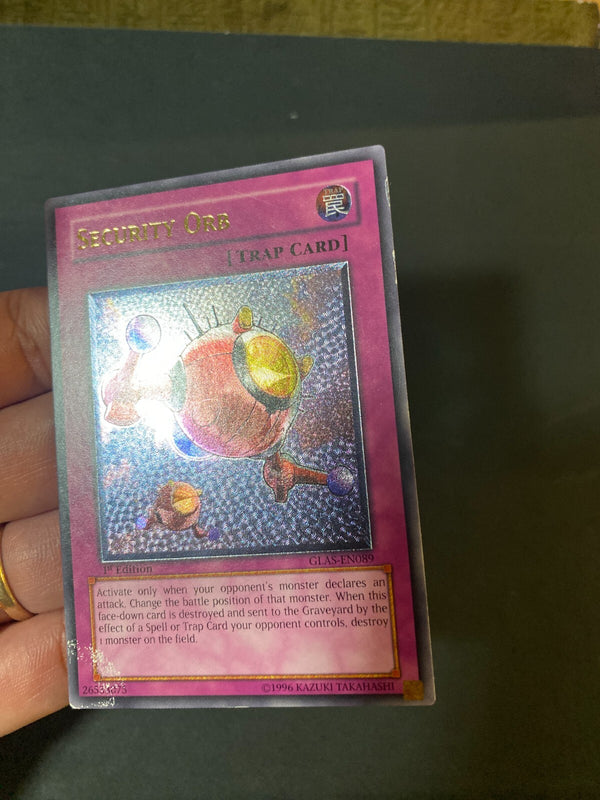 Yugioh Security Orb GLAS-EN089 Ultimate Rare 1st Edition Euro HP/MP