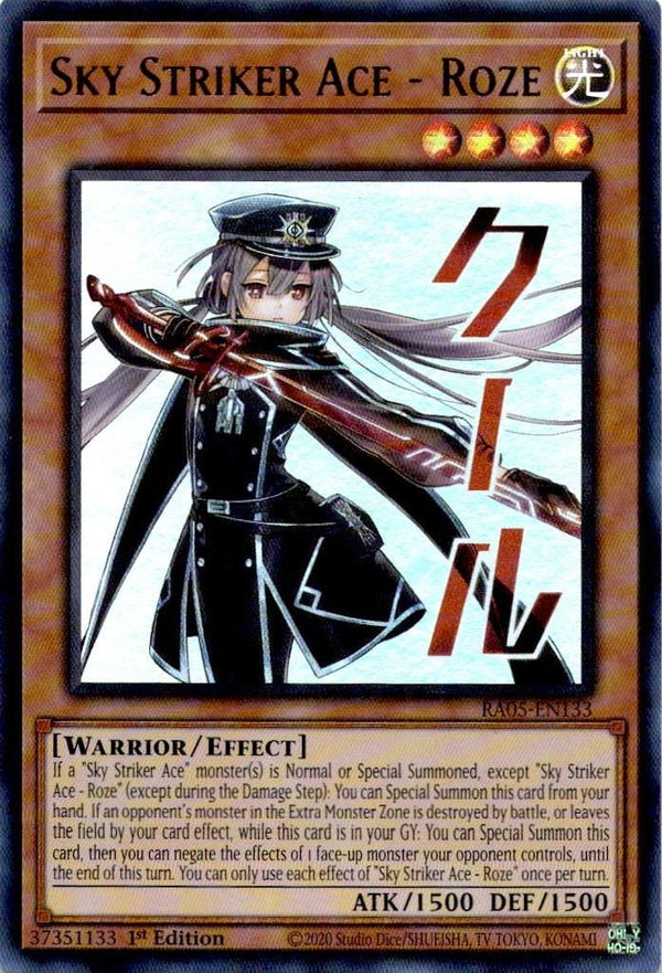 Yugioh Sky Striker Ace - Roze RA05-EN133 NA Print Ultra Rare 1st Edition NM