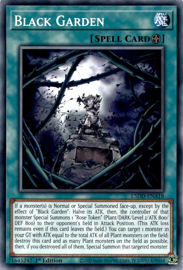 Yugioh Black Garden L5DD-ENA18 Common 1st Edition NM