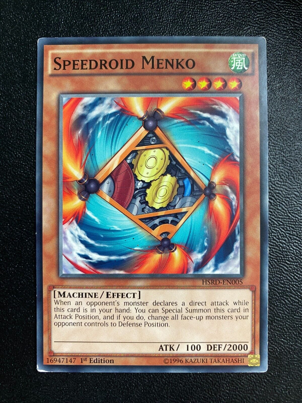 Yugioh Speedroid Menko HSRD-EN005 Common 1st Edition HP