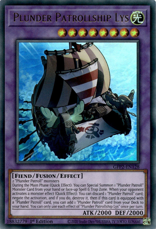 Yugioh Plunder Patrollship Lys GFP2-EN128 Ultra Rare 1st Edition NM