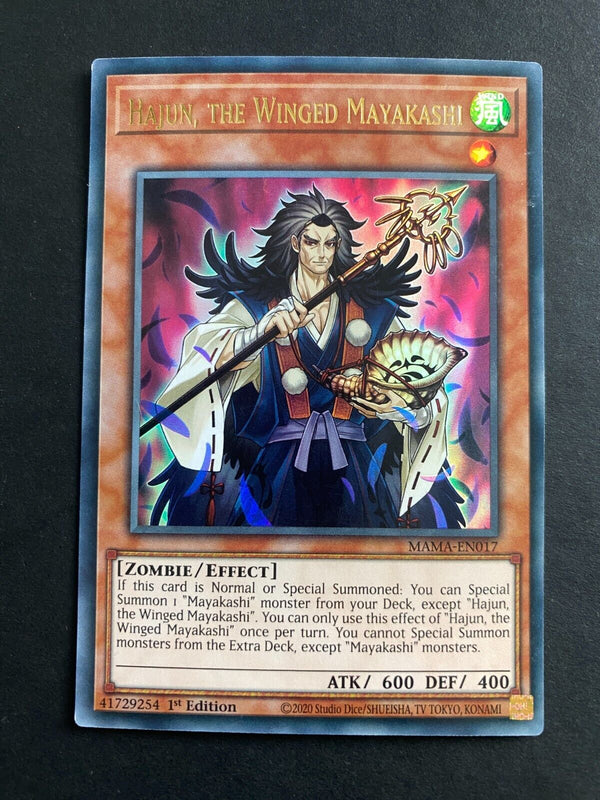 Yugioh Hajun, the Winged Mayakashi MAMA-EN017 Ultra Rare 1st Edition LP