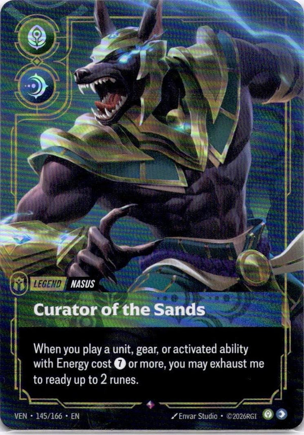 Riftbound Nasus, Curator of the Sands 145/166 Vendetta Rare NM