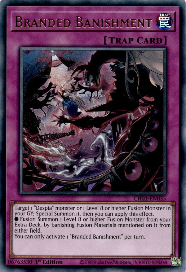 Yugioh Branded Banishment CH01-EN035 Ultra Rare 1st Edition NM