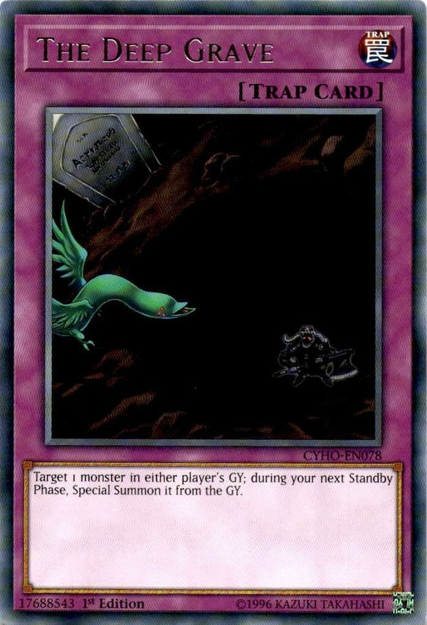 Yugioh The Deep Grave CYHO-EN078 Rare 1st Edition NM