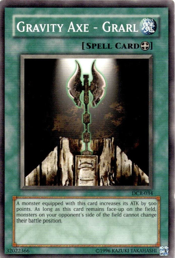 Yugioh Gravity Axe - Grarl DCR-034 Common Unlimited Edition LP