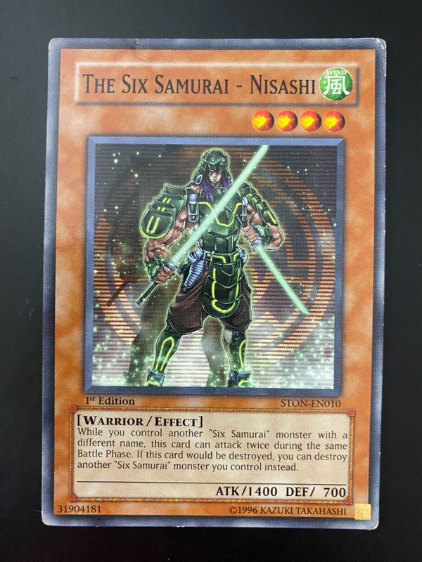 Yugioh The Six Samurai - Nisashi STON-EN010 Common 1st Edition HP (2)