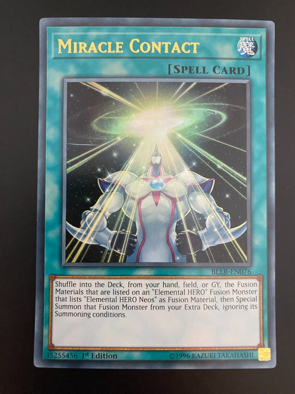 Yugioh Miracle Contact BLLR-EN076 Ultra Rare 1st Edition NM/MINT