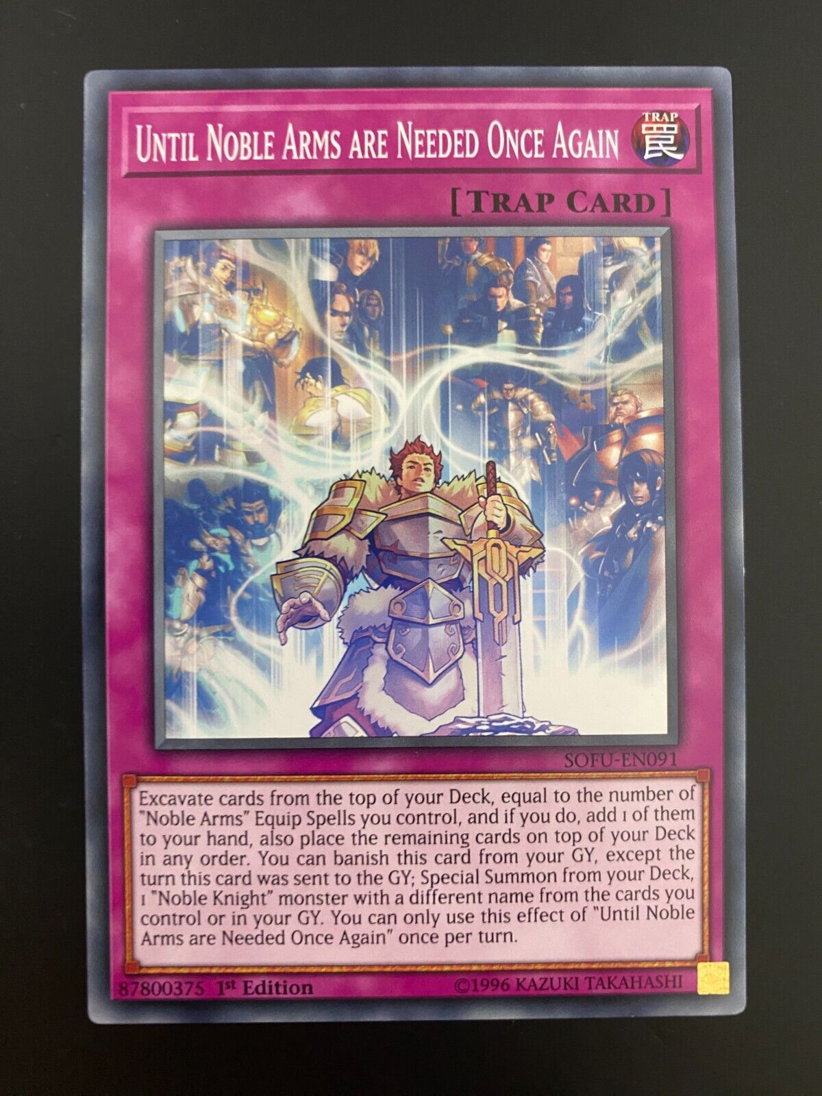 Yugioh Until Noble Arms are Needed Once Again SOFU-EN091 Common1st Edition NM