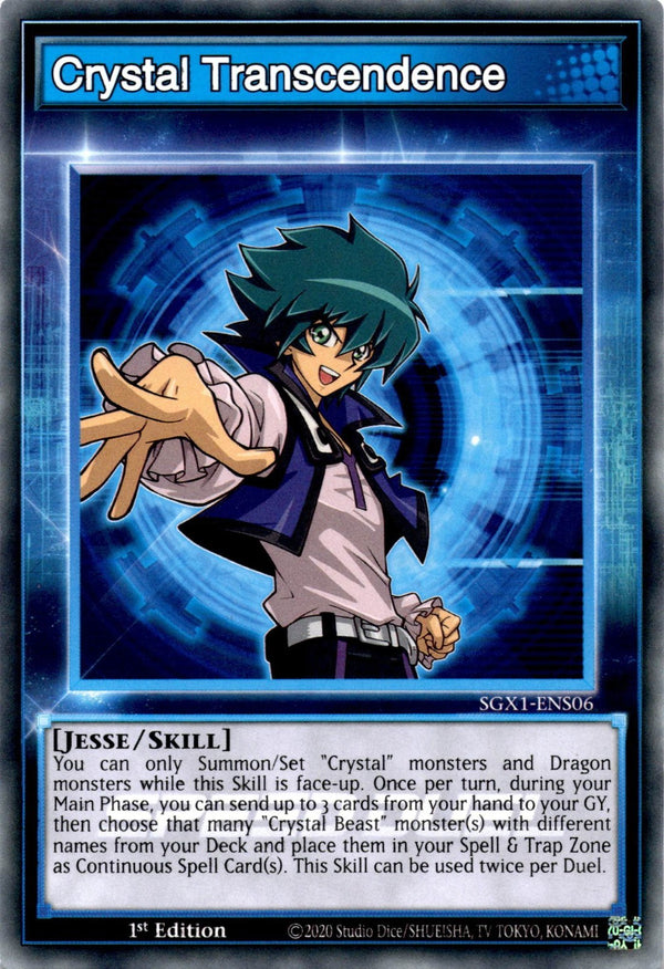 Yugioh Crystal Transcendence SGX1-ENS06 Speed Duel Common 1st Edition NM
