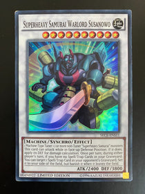 Yugioh Superheavy Samurai Warlord Susanowo SECE-ENS11 Super Rare Limited Ed VLP