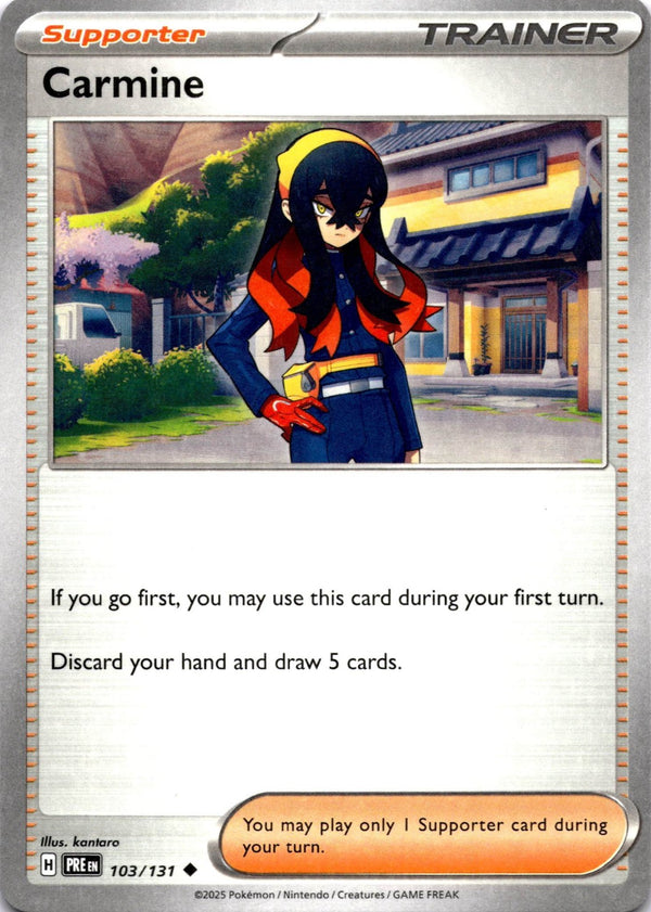 Pokemon Carmine 103/131 Prismatic Evolutions Non Holo NM