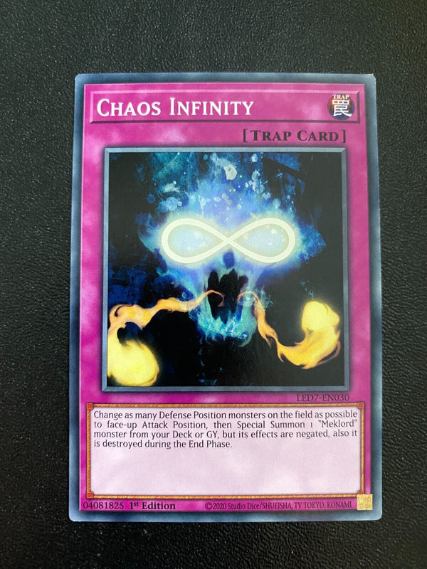 Yugioh Chaos Infinity LED7-EN030 Common 1st Edition NM