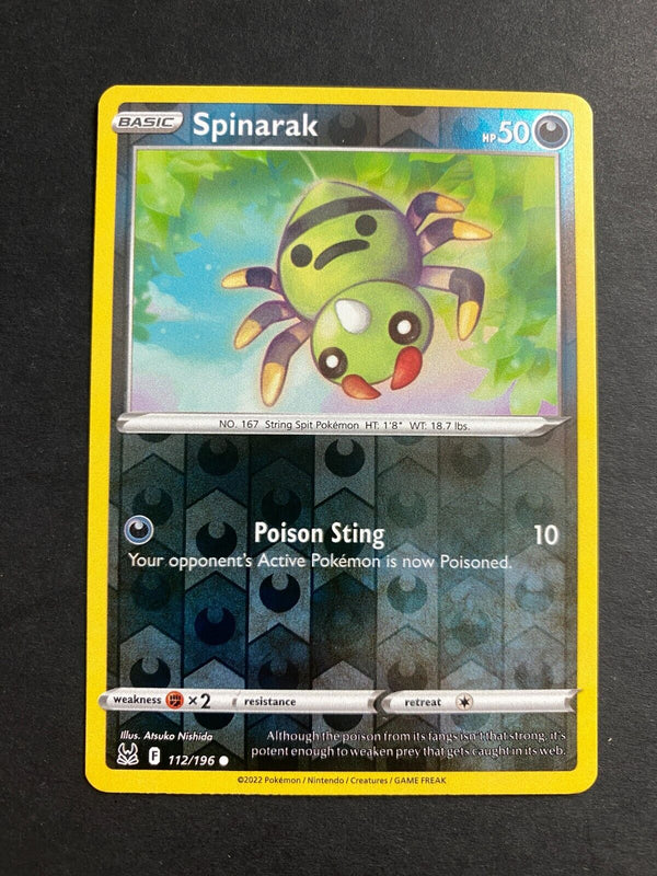 Pokemon Spinarak 112/196 Lost Origin Reverse Holo NM