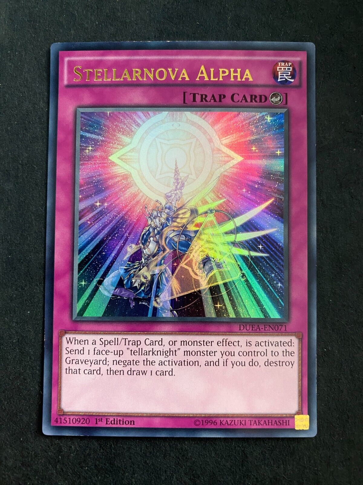 Yugioh Stellarnova Alpha DUEA-EN071 Ultra Rare 1st Edition MP