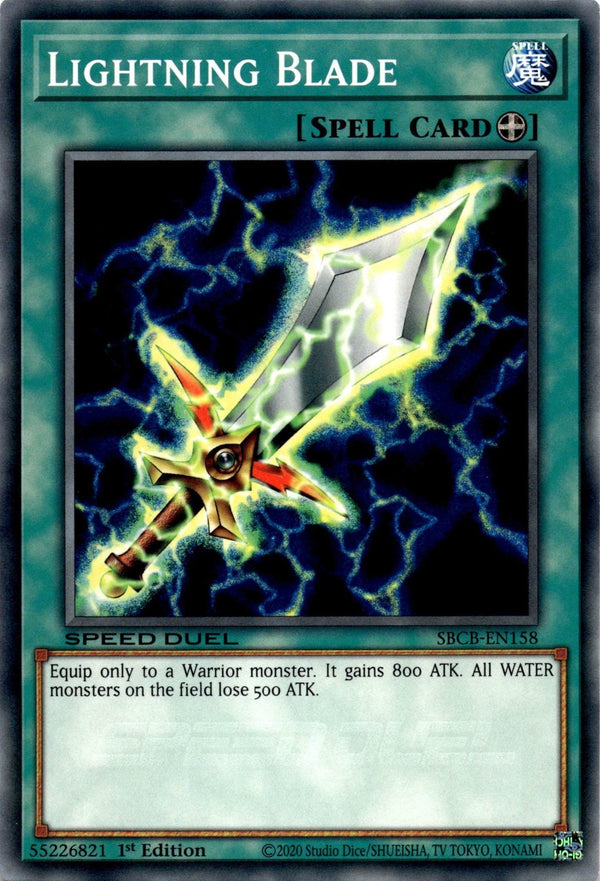 Yugioh Lightning Blade SBCB-EN158 Speed Duel Common 1st Edition NM