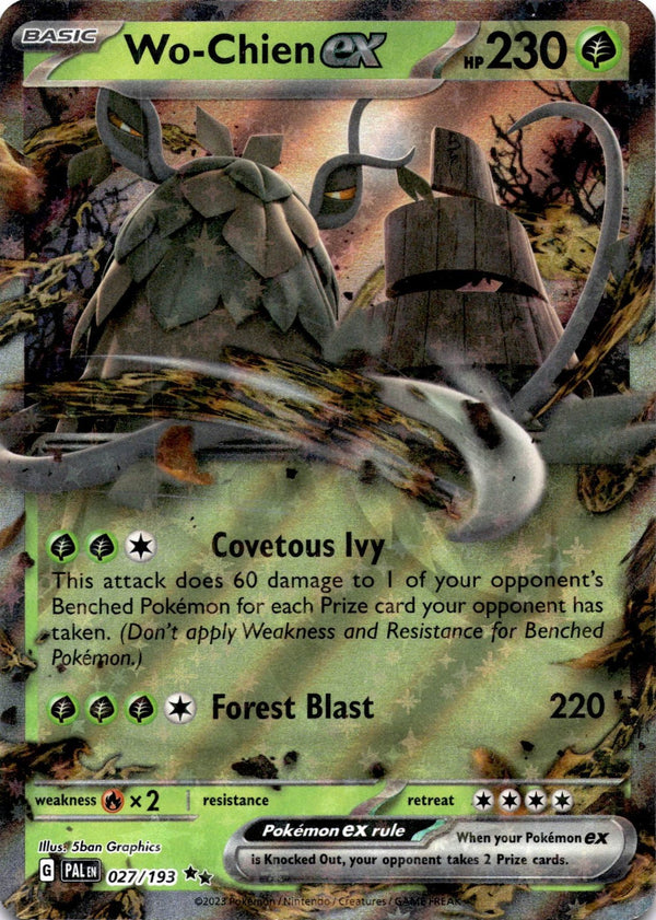 Pokemon Wo-Chien ex 027/193 Paldea Evolved Full Art Holo NM