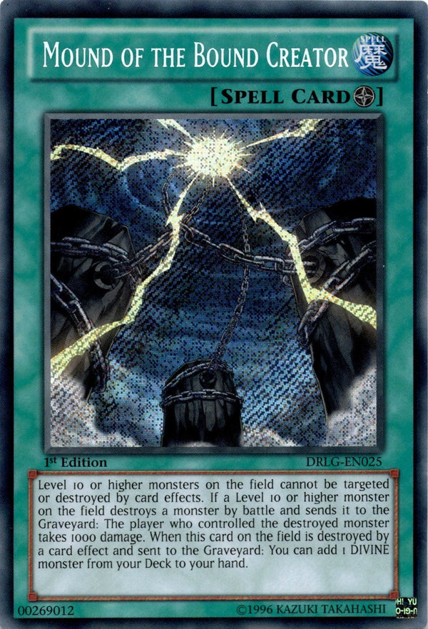 Yugioh Mound of the Bound Creator DRLG-EN025 Secret Rare 1st Edition VLP/NM