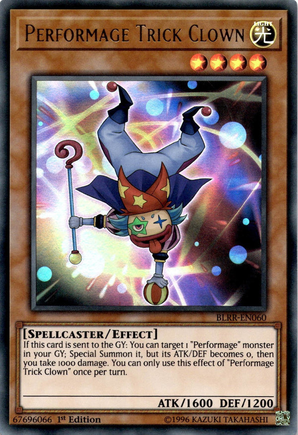 Yugioh Performage Trick Clown BLRR-EN060 Ultra Rare 1st Edition LP