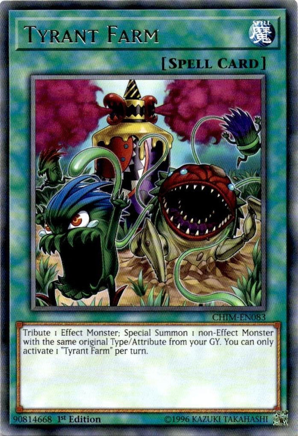 Yugioh Tyrant Farm CHIM-EN083 Rare 1st Edition NM