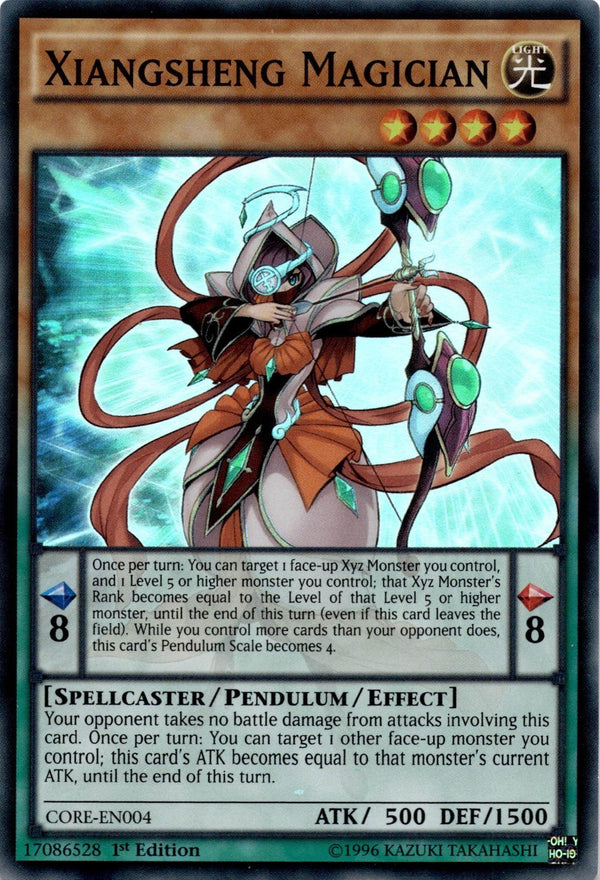Yugioh Xiangsheng Magician CORE-EN004 Super Rare 1st Edition NM