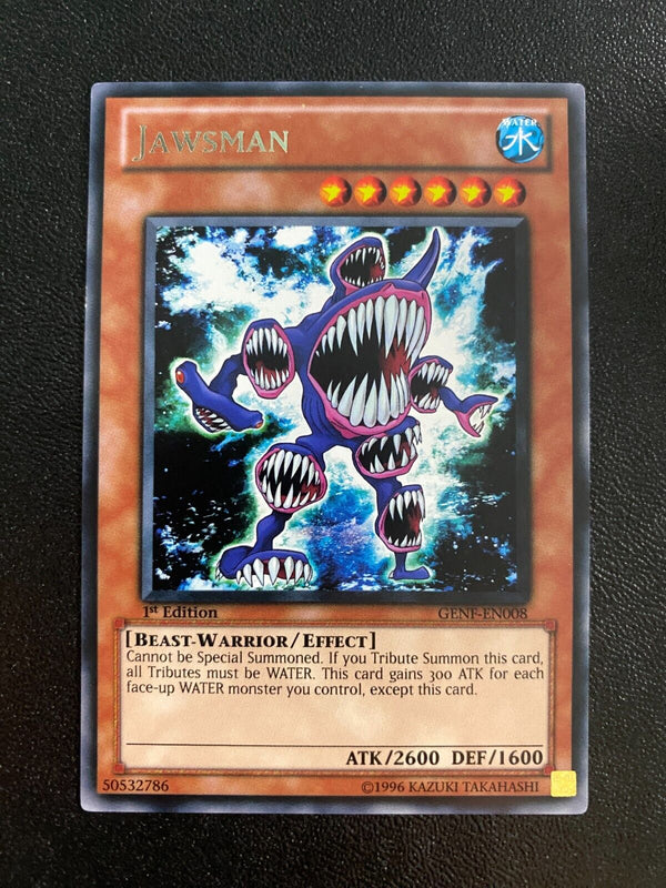 Yugioh Jawsman GENF-EN008 Rare 1st Edition VLP/NM