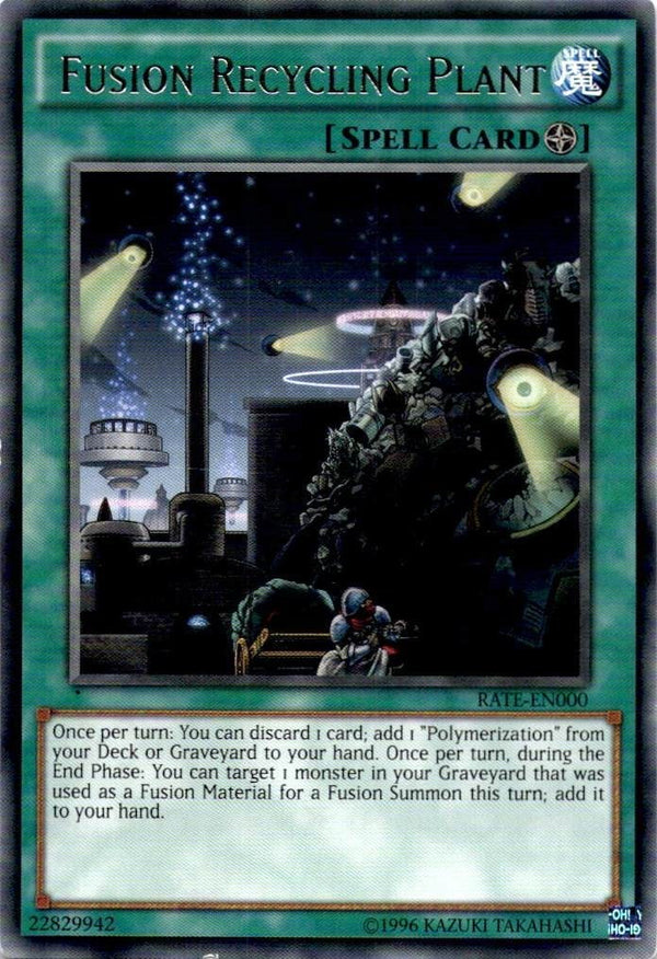 Yugioh Fusion Recycling Plant RATE-EN000 Rare Unlimited Edition NM