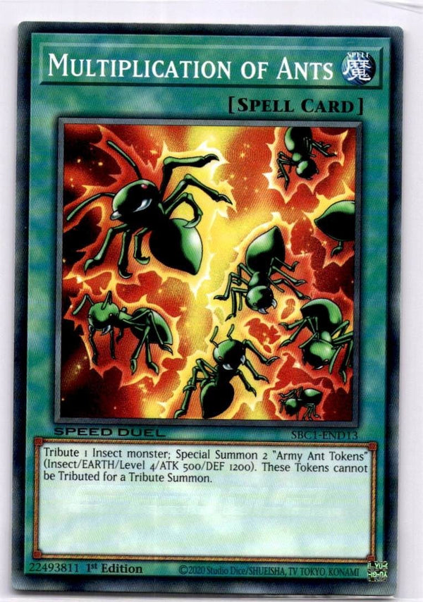 Yugioh Multiplication of Ants SBC1-END13 Common 1st Edition NM