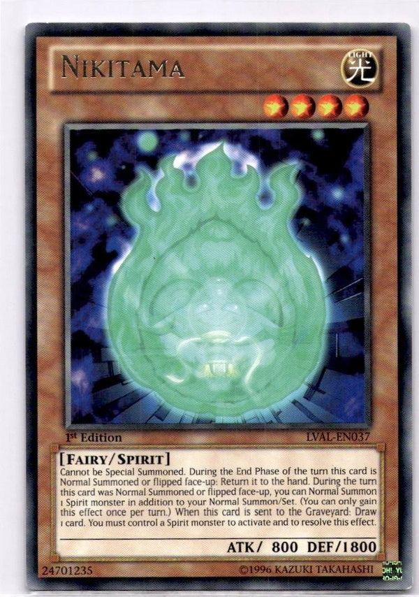 Yugioh Nikitama LVAL-EN037 Rare 1st Edition VLP/NM