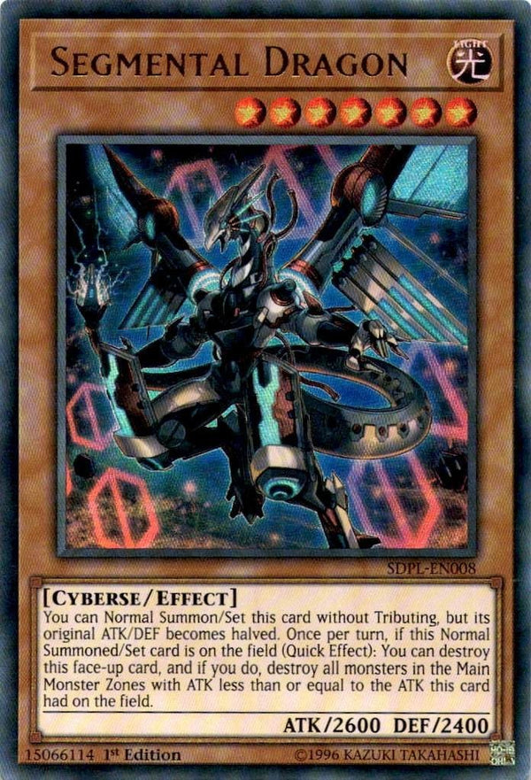 Yugioh Segmental Dragon SDPL-EN008 Ultra Rare 1st Edition NM