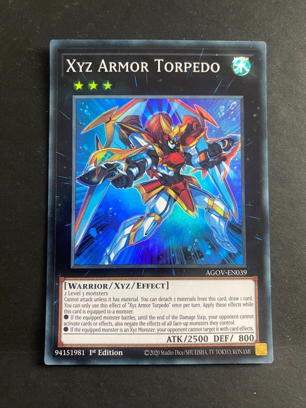 Yugioh Xyz Armor Torpedo AGOV-EN039 Super Rare 1st Edition LP