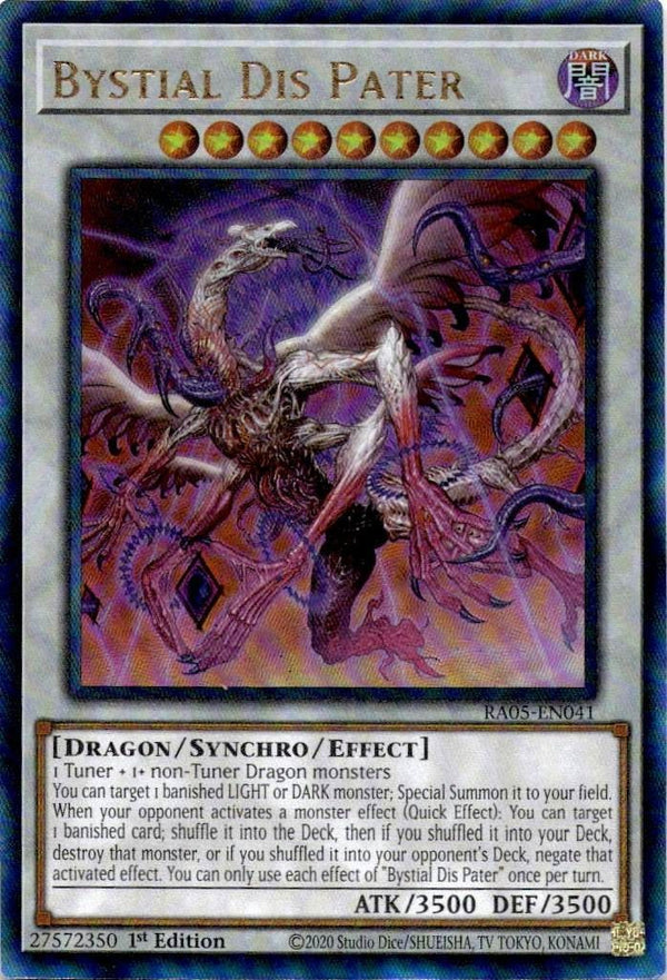 Yugioh Bystial Dis Pater RA05-EN041 NA Print Ultimate Rare 1st Edition NM