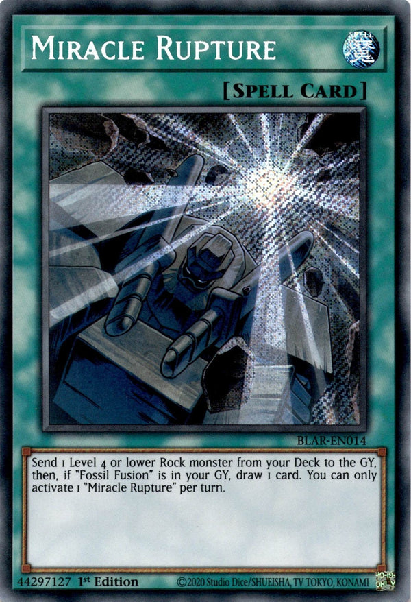 Yugioh Miracle Rupture BLAR-EN014 Secret Rare 1st Edition NM