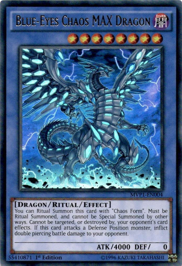 Yugioh Blue-Eyes Chaos MAX Dragon MVP1-EN004 Ultra Rare 1st Edition NM