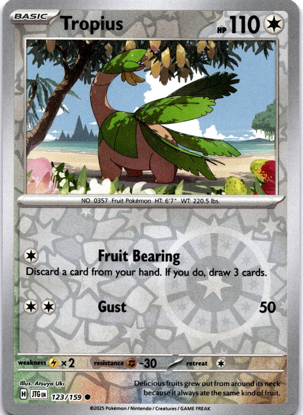 Pokemon Tropius 123/159 Journey Together Reverse Holo NM