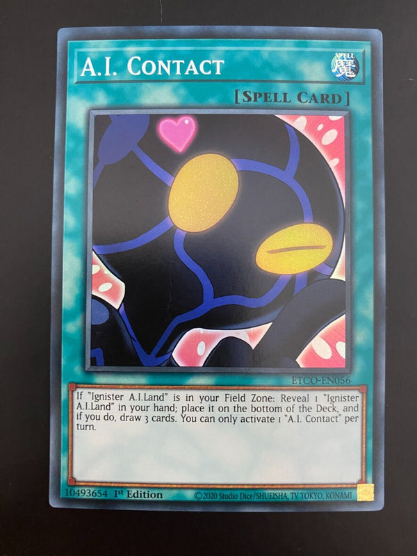 Yugioh A.I. Contact ETCO-EN056 1st Edition Super Rare NM/MINT