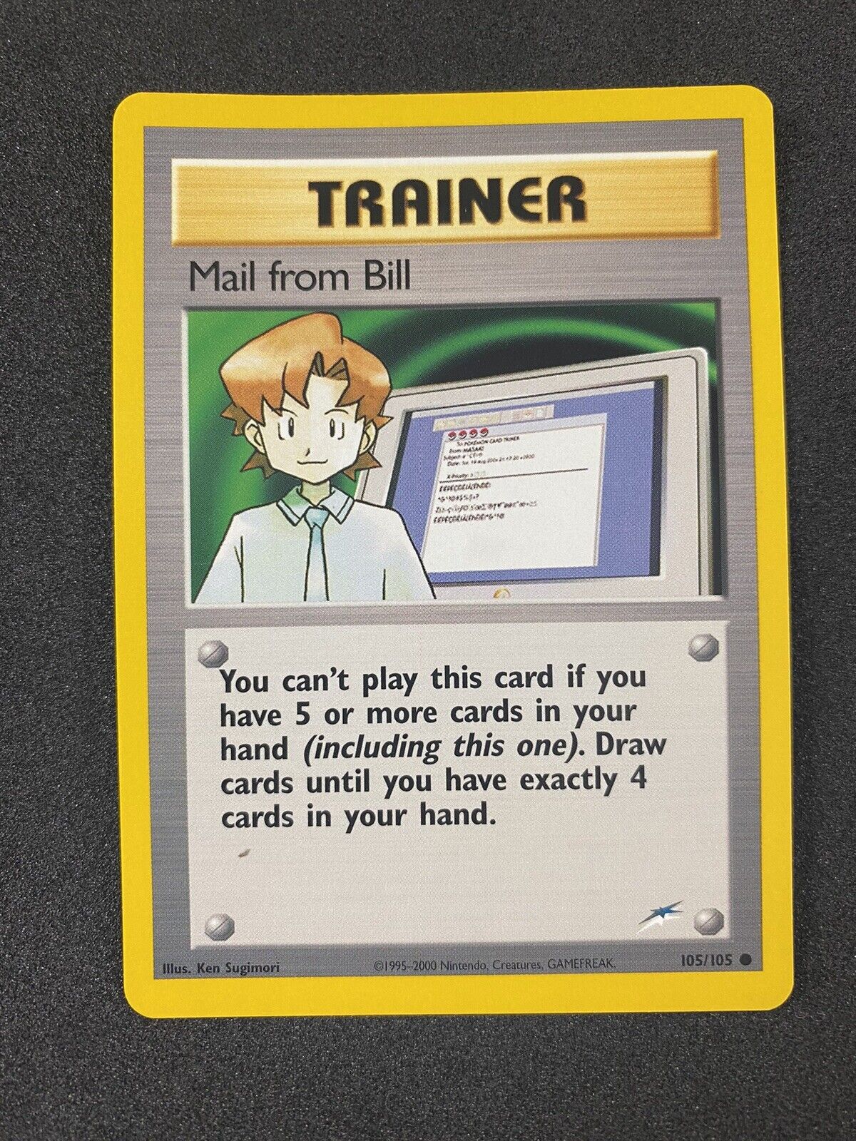 Pokemon Mail from Bill 105/105 Neo Destiny NM - Slight Warping