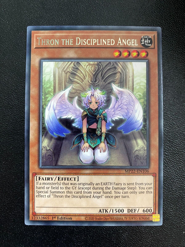 Yugioh Thron the Disciplined Angel MP22-EN106 Rare 1st Edition NM