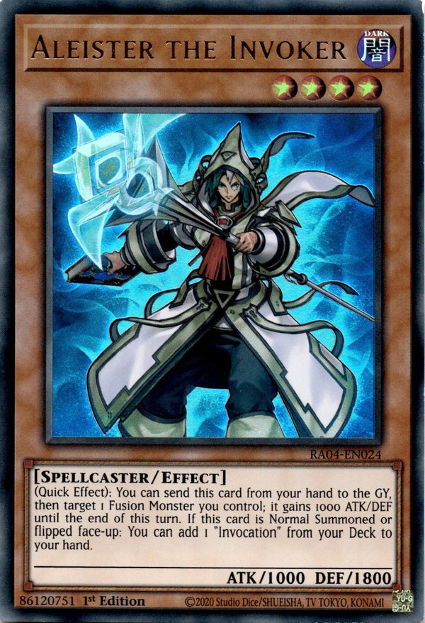 Yugioh Aleister the Invoker RA04-EN024 Ultra Rare 1st Edition LP