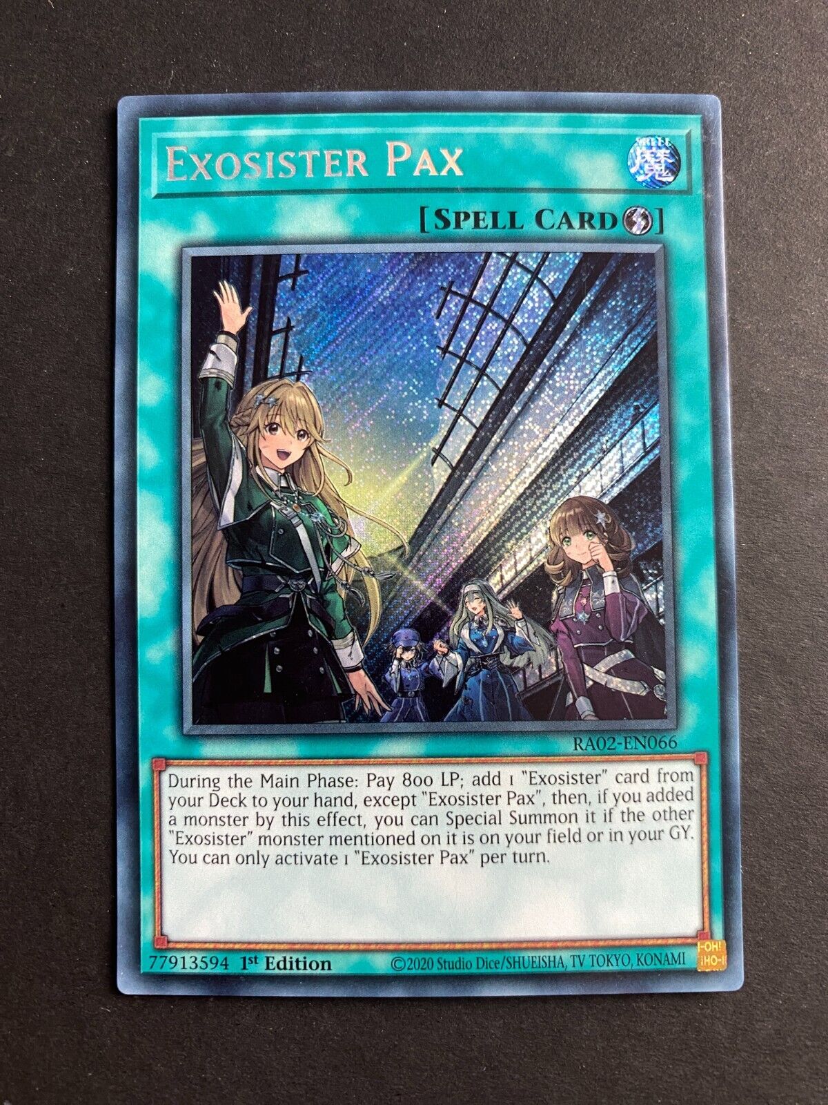 Yugioh Exosister Pax RA02-EN066 Secret Rare 1st Edition NM