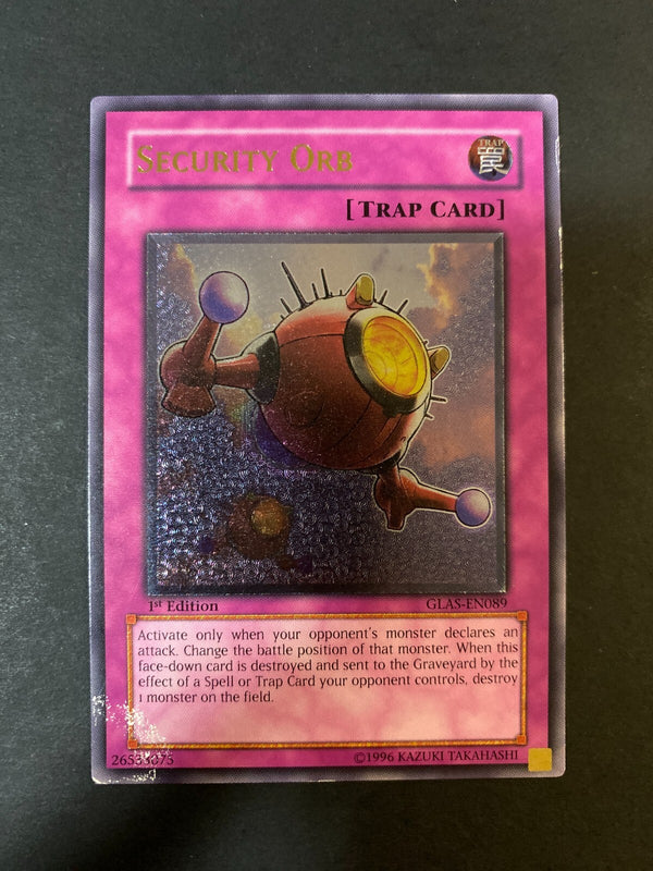 Yugioh Security Orb GLAS-EN089 Ultimate Rare 1st Edition Euro HP/MP