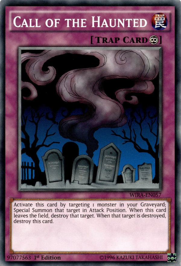 Yugioh Call of the Haunted WIRA-EN057 Common 1st Edition LP